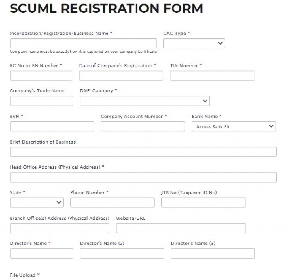 SCUML Application Form: This is how to fill it.