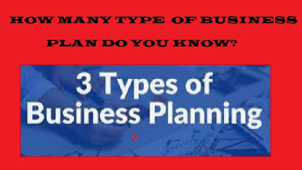 How Many Types of Business Plan do you know?