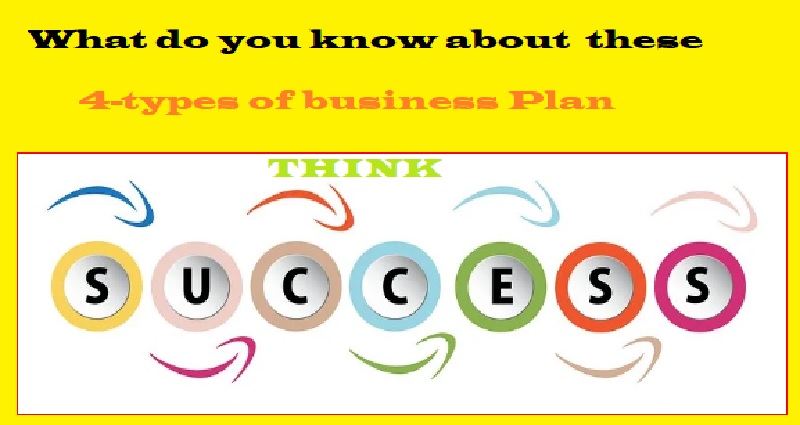 What do you Know about these 4-types of business plan?