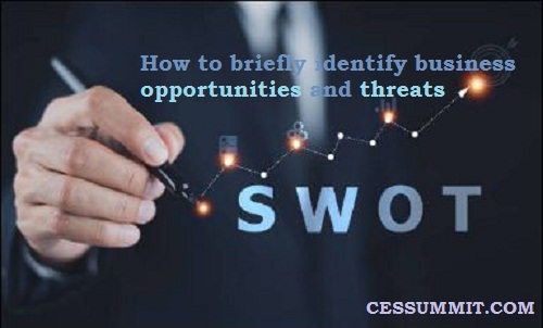 How to briefly identify business opportunities and threats
