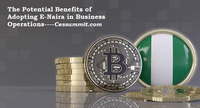 The Potential Benefits of Adopting E-Naira in Business Operations