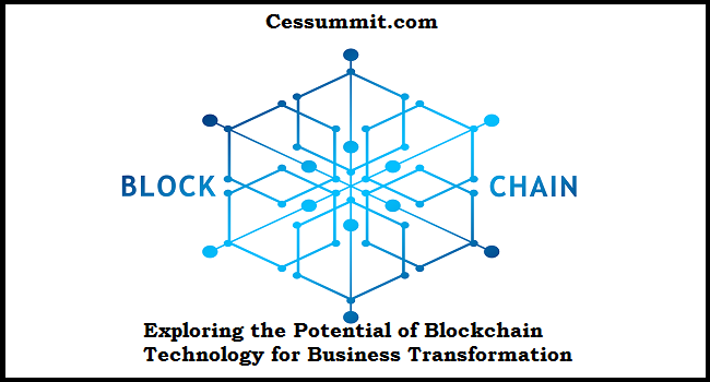 Exploring the Potential of Blockchain Technology for Business Transformation