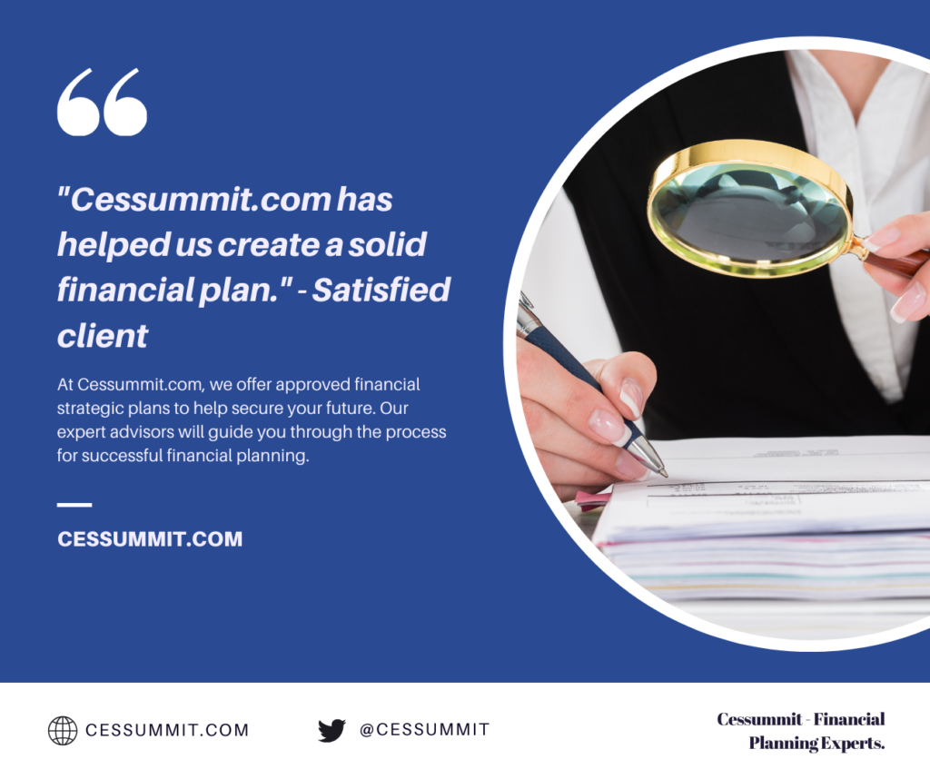 Ask for Approved Financial Strategic Plans From Cessummit.com