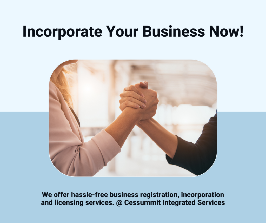 The Business Incorporation Services We Offer